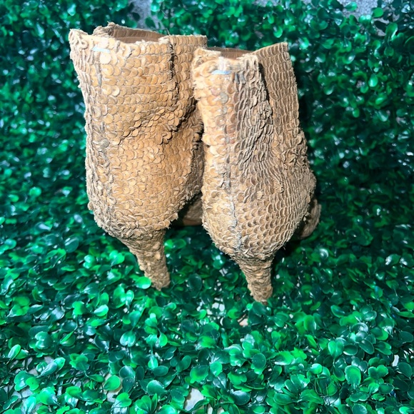 Maison Martin Margiala Unfitted Brown Leather Open Toe Ankle Boots Size 37 - Picture 5 of 6